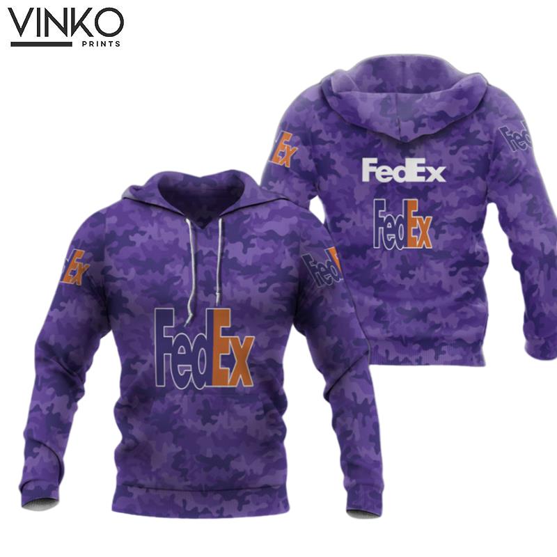 Fedex Logo Camo Hoodie