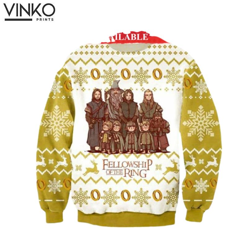 Fellowship Of The Ring Characters Ugly Christmas Sweater