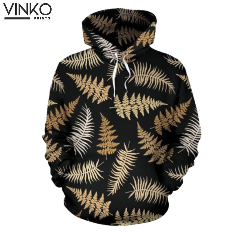 Fern Leave Bright Pattern Hoodie