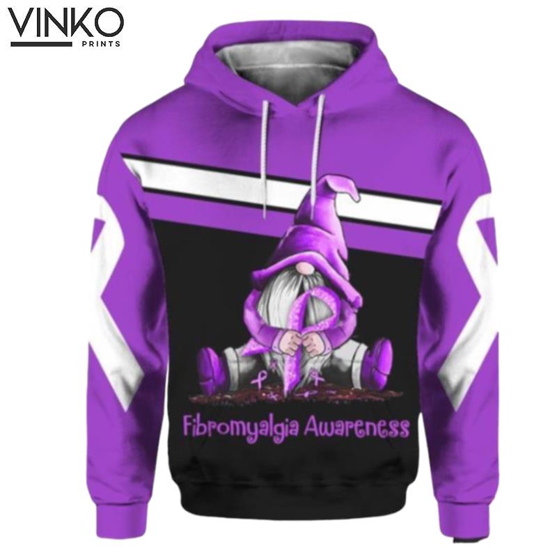 Fibromyalgia Awareness Gnome Hoodie