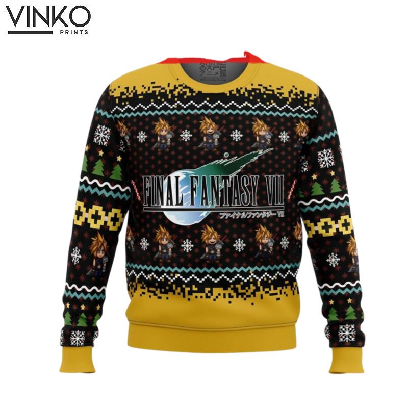 Final Fantasy VII Anime Ugly Christmas Sweater