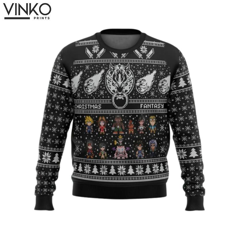 Final Fantasy VII Ugly Xmas FF7 Ugly Christmas Sweater