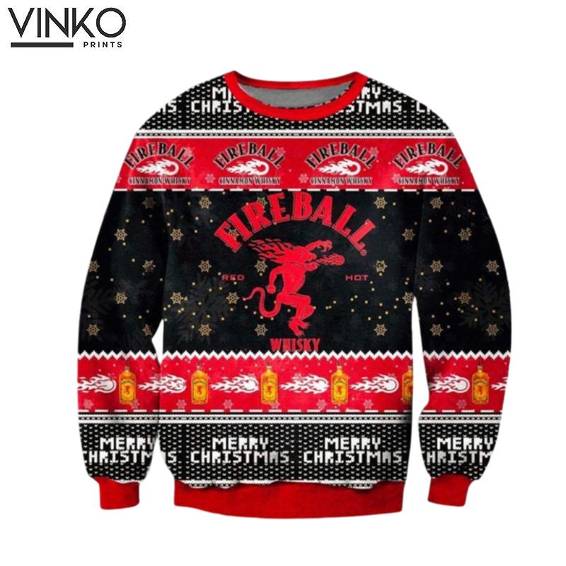 Firebal Whiskey A3 Ugly Christmas Sweater