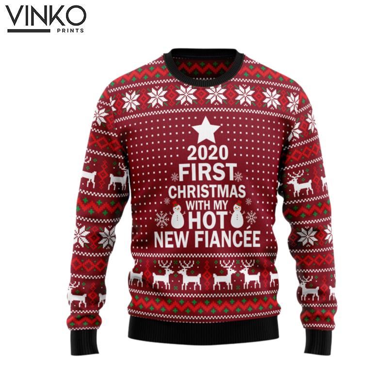 First Christmas With My Hot Fiance HZ101901 Ugly Christmas Sweater