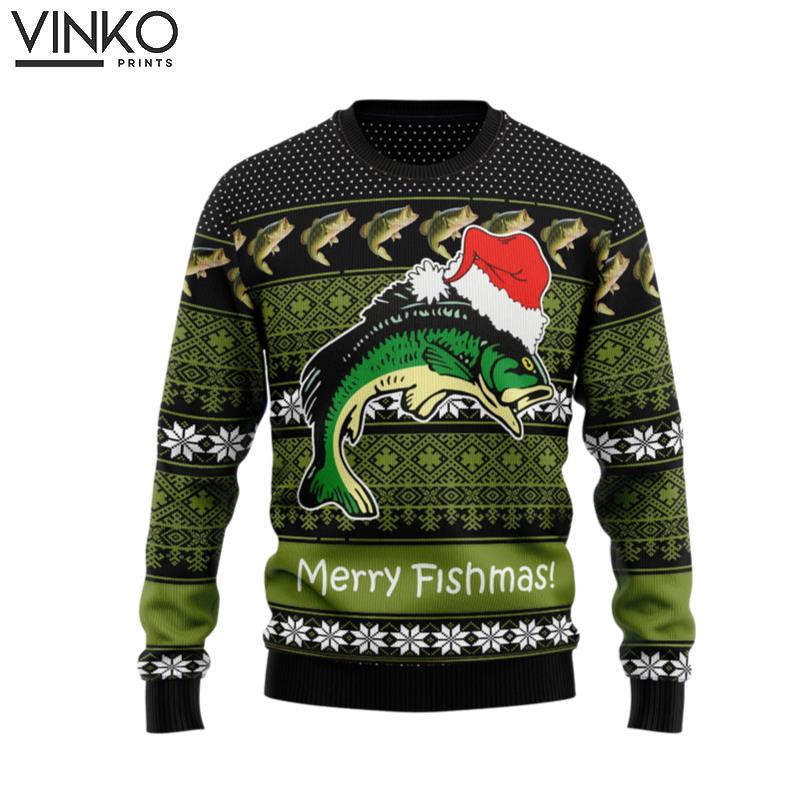 Fishing Merry Fishmas For Men And Women Ugly Christmas Sweater