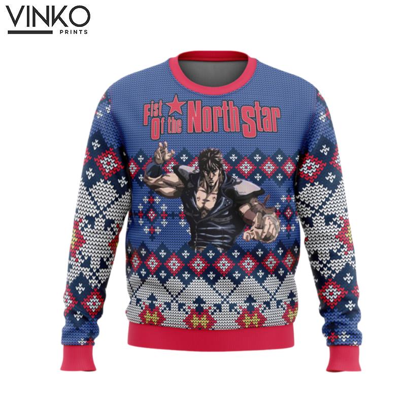 Fist of the North Star Alt Ugly Christmas Sweater