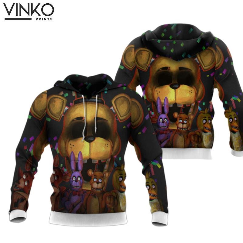 Five Nights At Freddy Black Hoodie