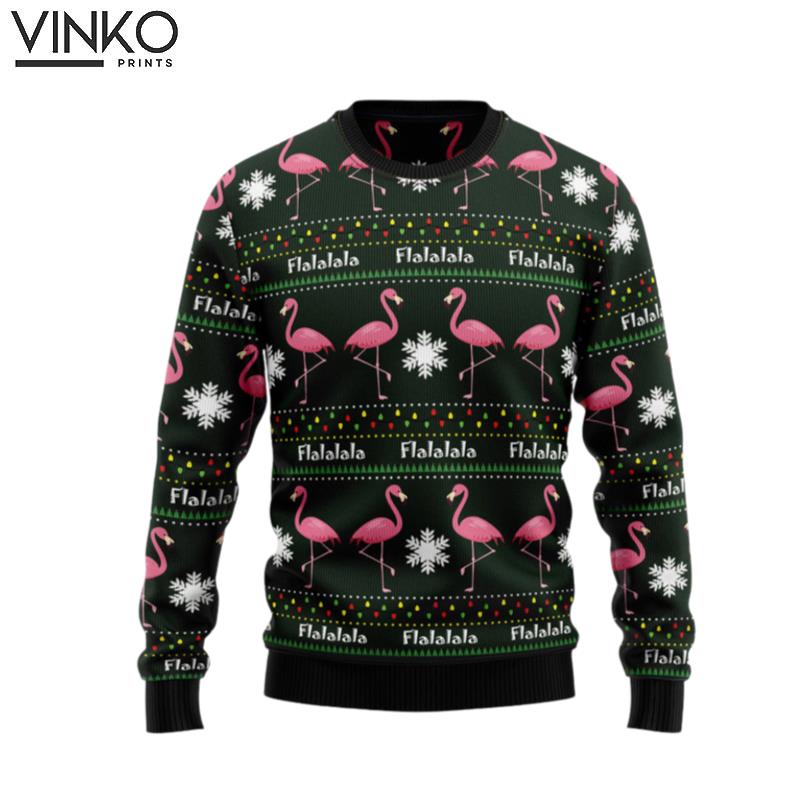 Flamingo Flalala for men and women Ugly Christmas Sweater