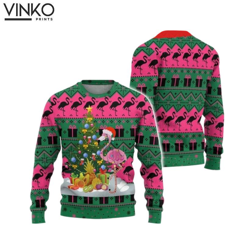 Flamingo Flamingo Ugly Christmas Sweater