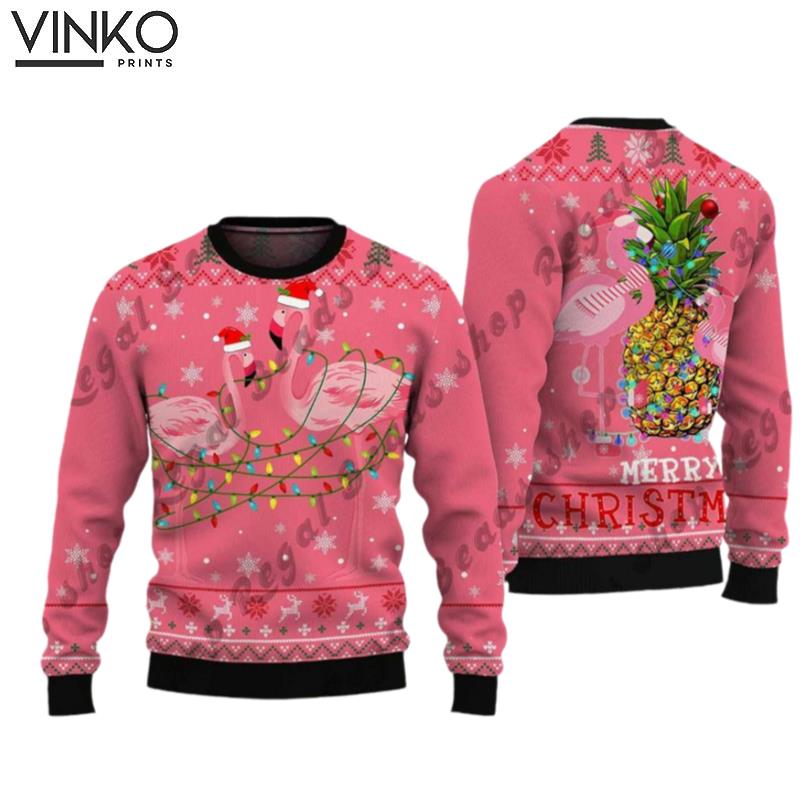 Flamingo Shirt Christmas Vacation Ugly Christmas Sweater