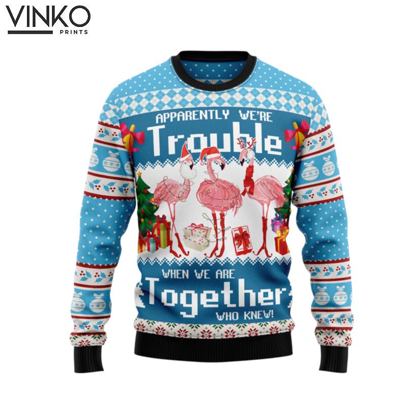 Flamingo Together D0210 Ugly Christmas Sweater