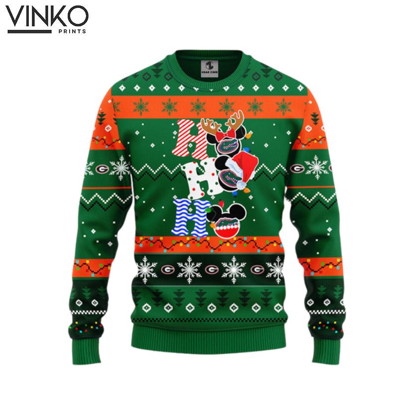 Florida Gators Hohoho Mickey Ugly Christmas Sweater