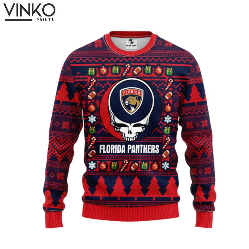 Florida Panthers Grateful Dead Ugly Ugly Christmas Sweater