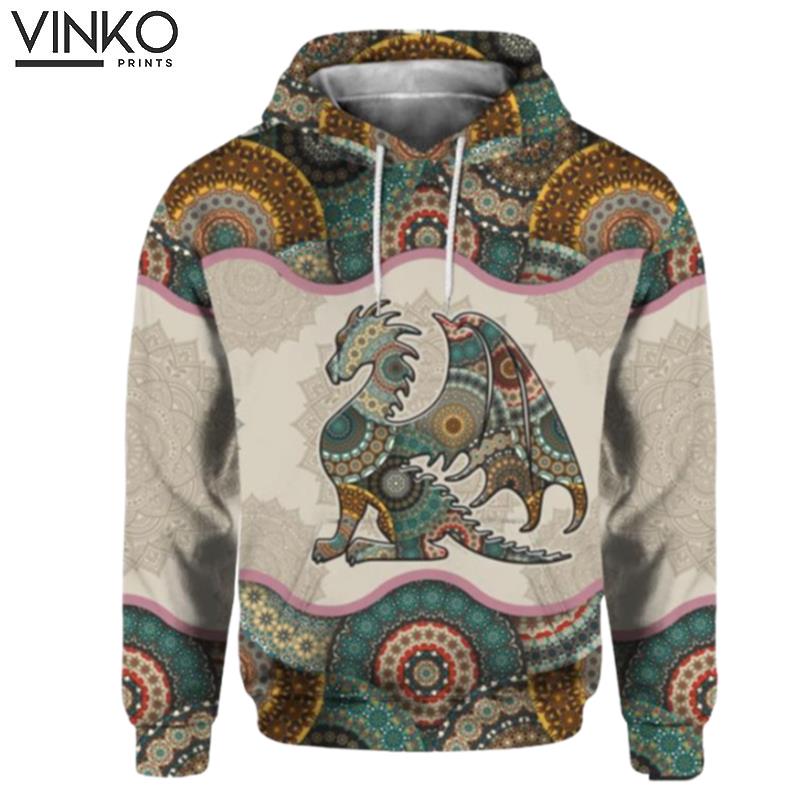 Flying Dragon Mandala Flying Dragon Flying Dragon Hoodie