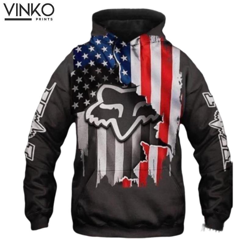 Fox Racing American Flag Layer Hoodie