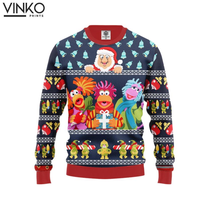 Fraggle Rock Sublimated Adult 289 Ugly Christmas Sweater