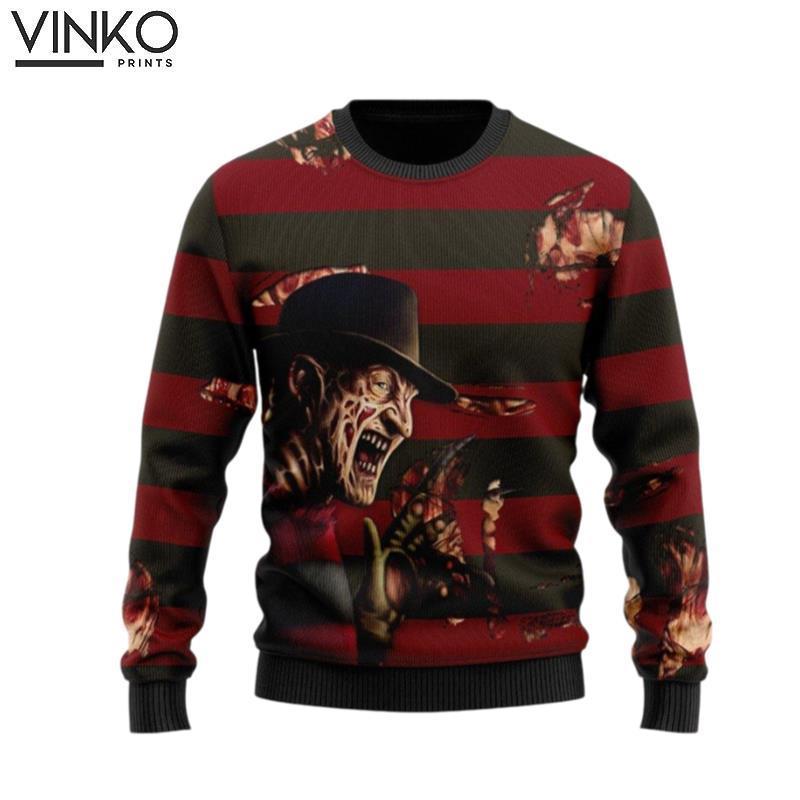 Freddy Krueger Amazing Gift Idea Thanksgiving Gift Ugly Christmas Sweater