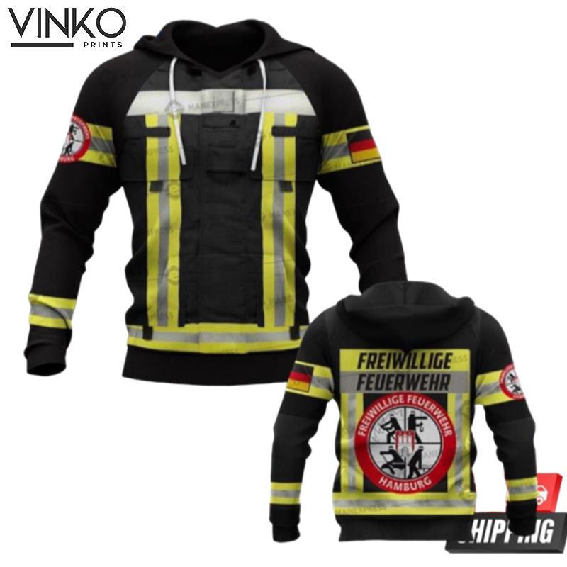 Freiwillige Feuerwehr Hamburg Blue Hoodie