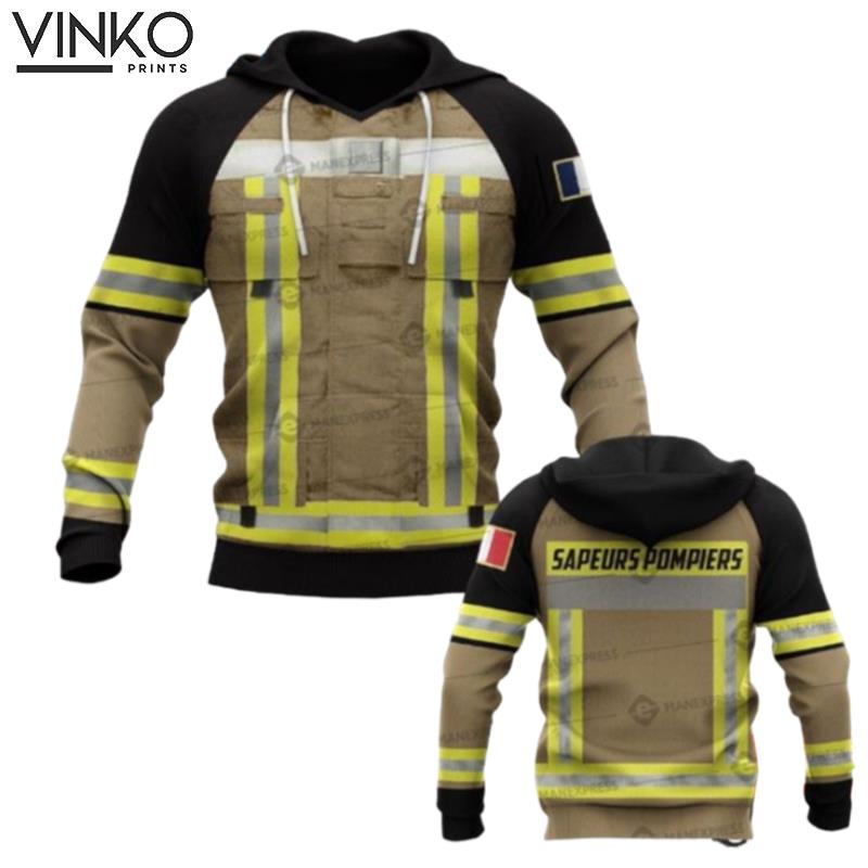 French Firefighter Blue Hoodie