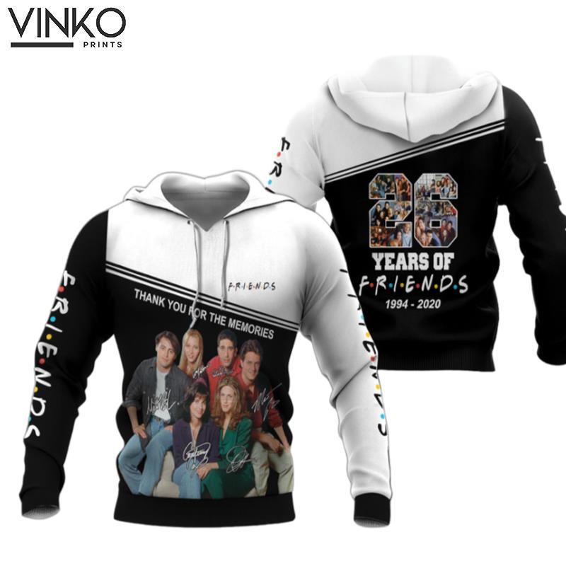 Friends Movie And Character Celebrate 26 Years Hoodie