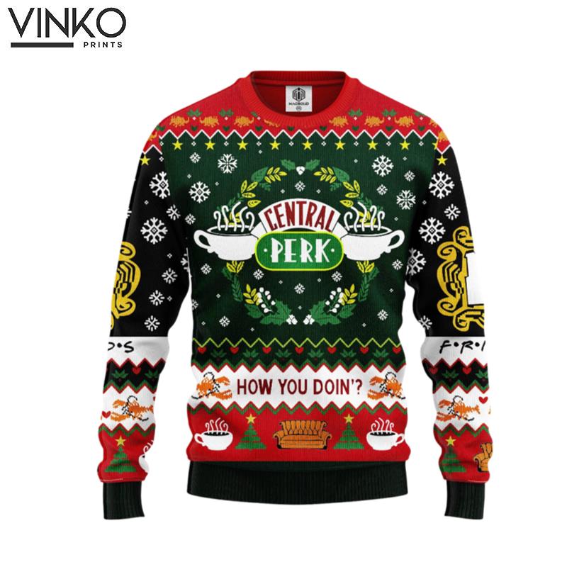 Friends Tv Show How You Doin 293 Ugly Christmas Sweater