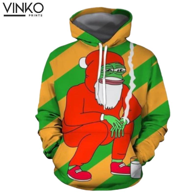 Frog Santa Hoodie