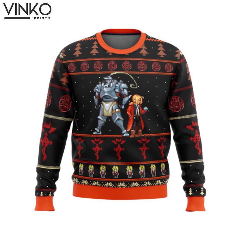 Fullmetal Alchemist Elrics Sprites Ugly Christmas Sweater