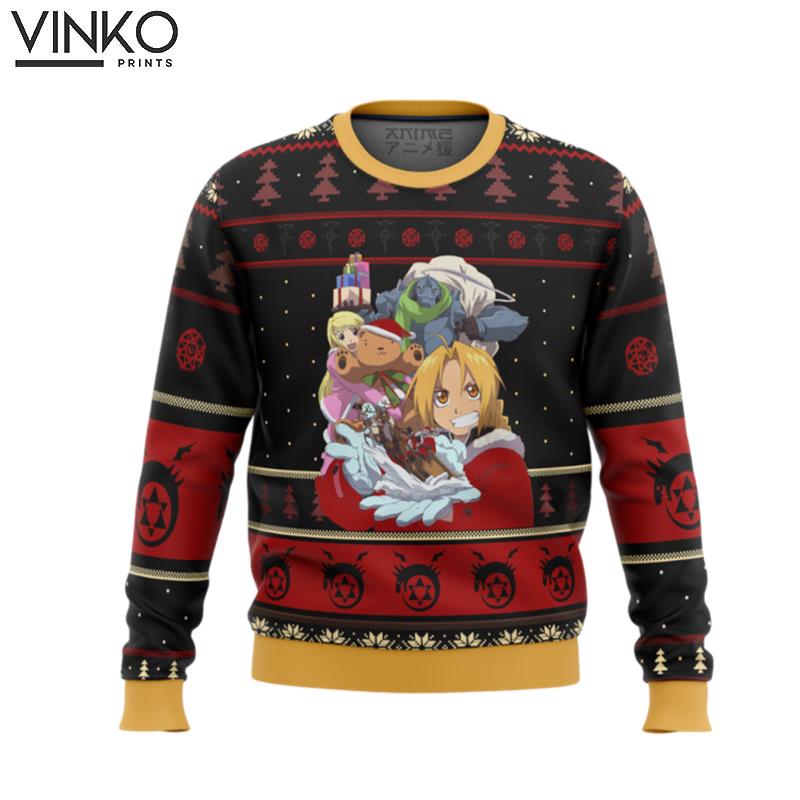 Fullmetal Alchemist Holidays Ugly Christmas Sweater