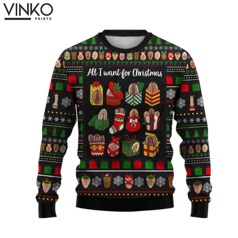 Fun Christmas Print Funny Idea Ugly Christmas Sweater