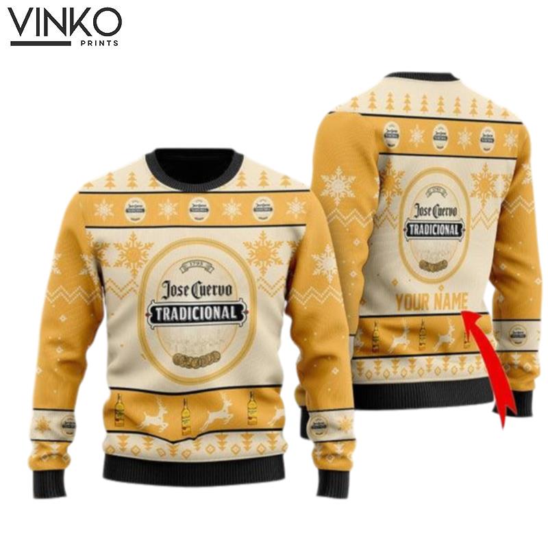 Funny Jose Cuervo Custom Ugly Christmas Sweater