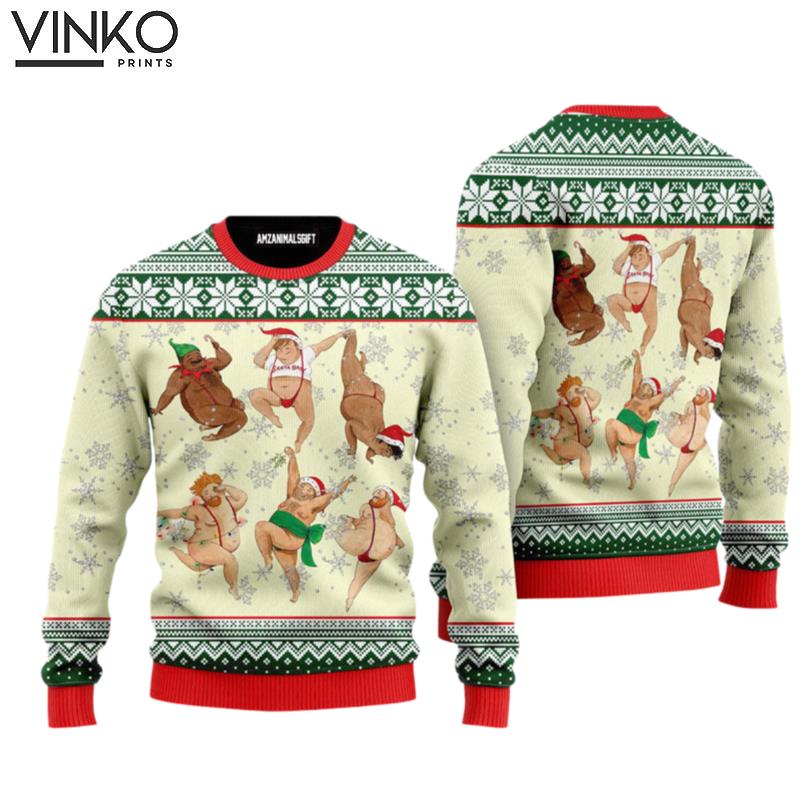 Funny Man Funny Sexy Man Dance Perfect Gift For Friends Family Ugly Christmas Sweater