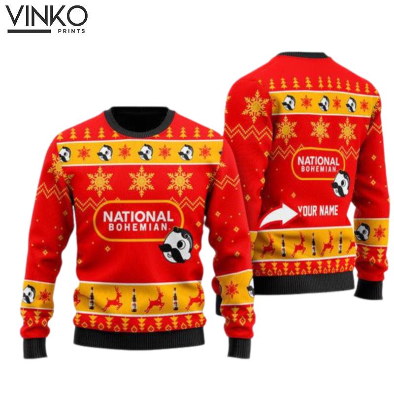 Funny National Bohemian Personalized Ugly Christmas Sweater