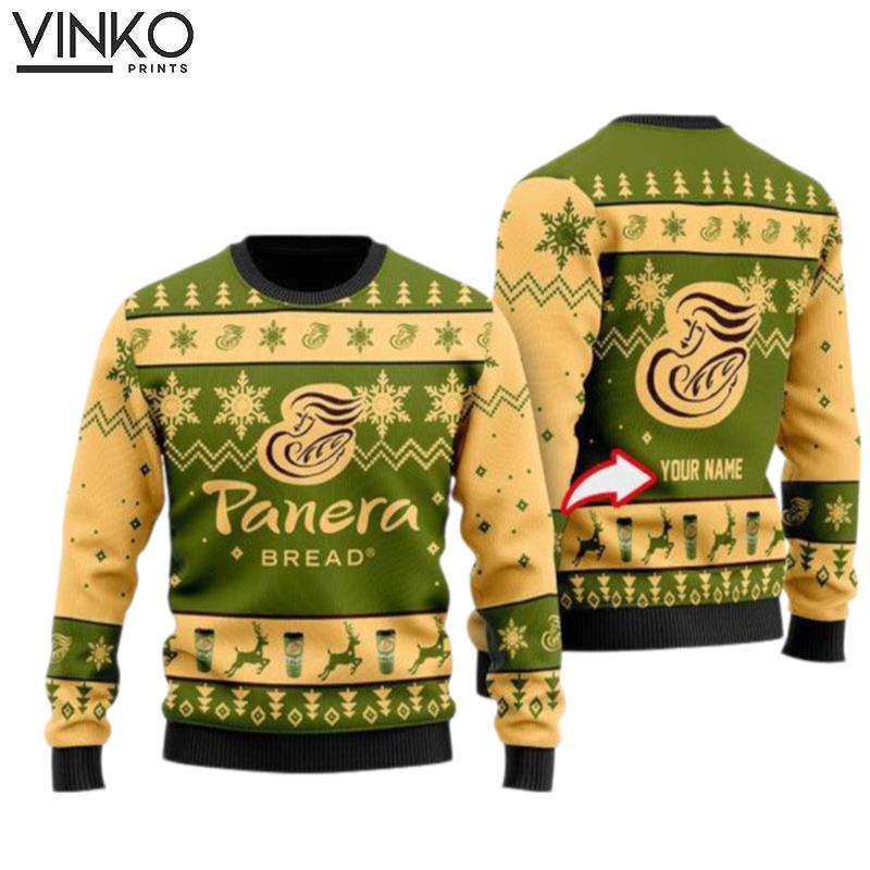 Funny Panera Bread Personalized Ugly Christmas Sweater