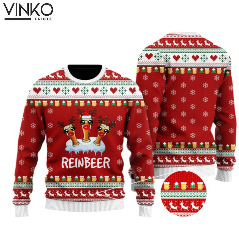 Funny Reinbeer Christmas Ugly Christmas Sweater