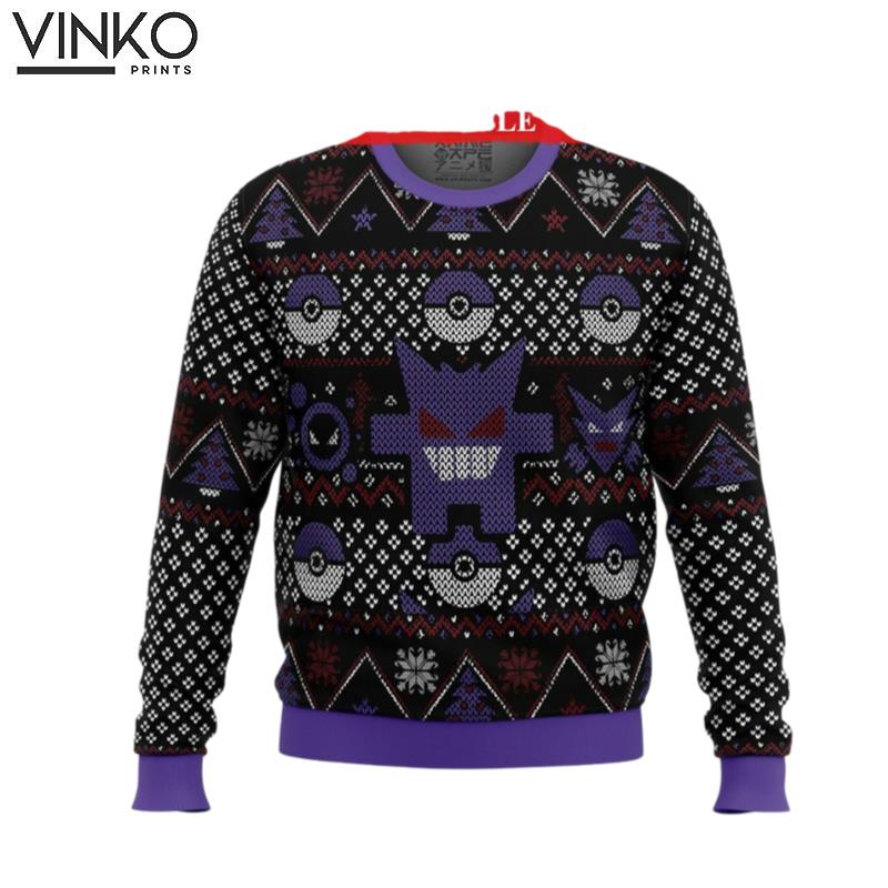 Gengar Gastly Haunter Gengar Ugly Christmas Sweater