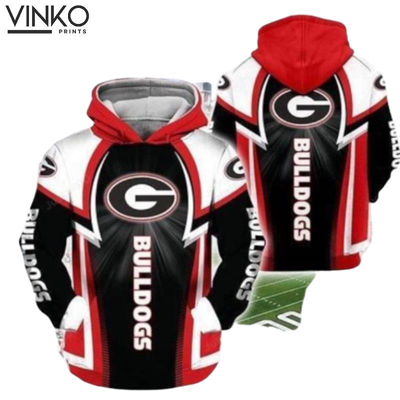 Georgia Bulldogs Football And Pered Custom Georgia Bulldogs Football Graphic Hoodie