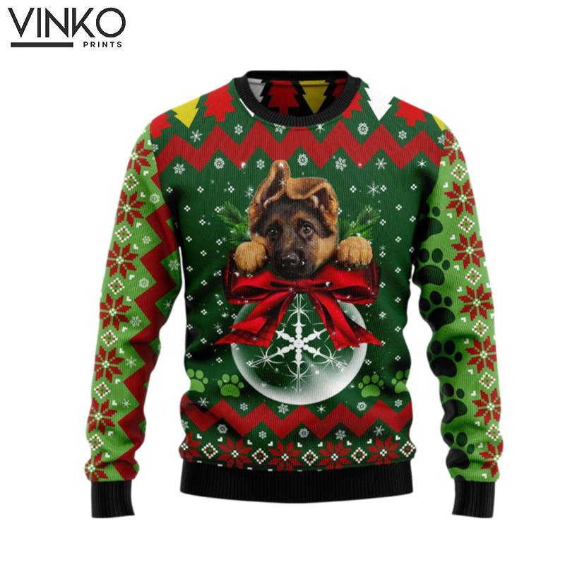 German Shepherd Christmas T249 Ugly Christmas Sweater