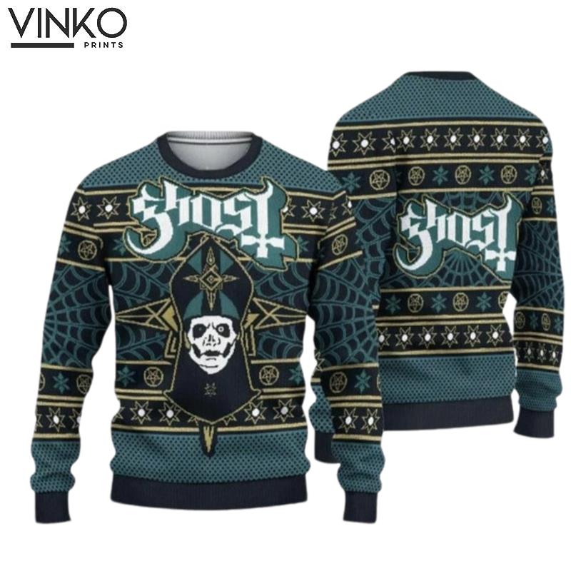 Ghost Band Ghost Band Ugly Unisex Ugly Christmas Sweater