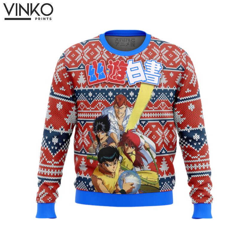 Ghost Fighter YuYu Hakusho Alt Ugly Christmas Sweater