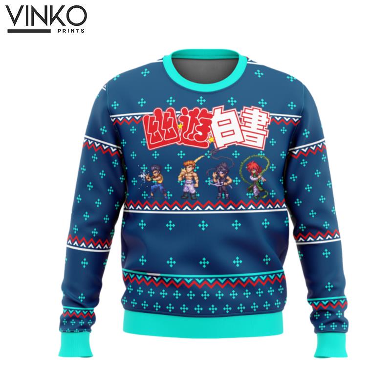 Ghost Fighter YuYu Hakusho Ugly Christmas Sweater