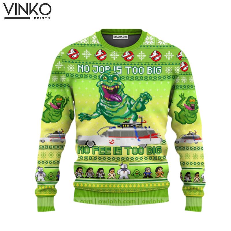 Ghostbusters Slimer Ugly Christmas Sweater