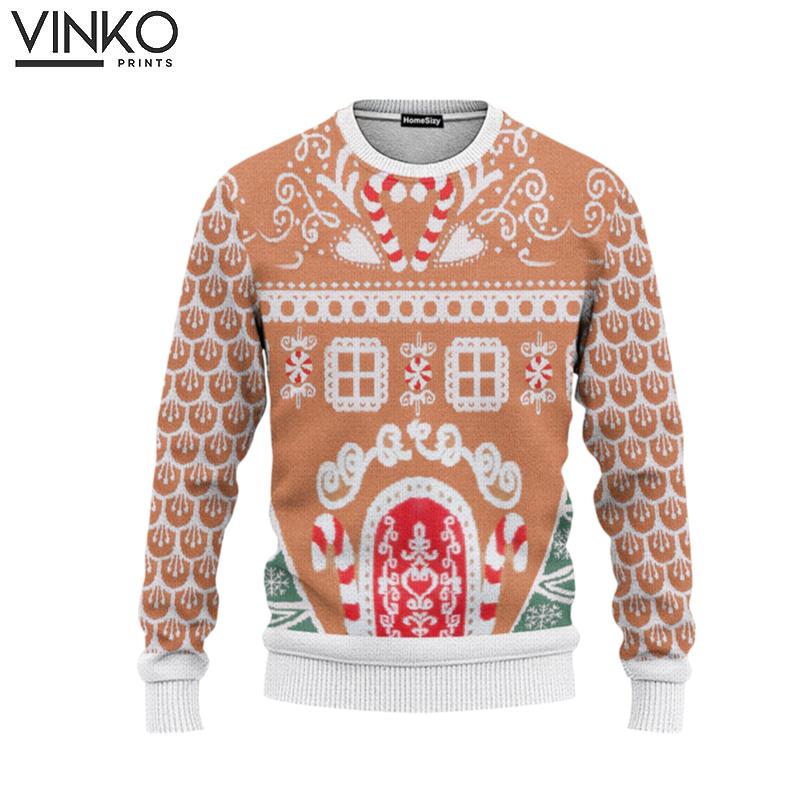 Gingerbread House Ugly Christmas Sweater