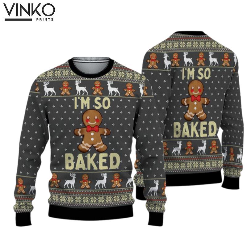 Gingerbread Man Ugly Christmas Sweater