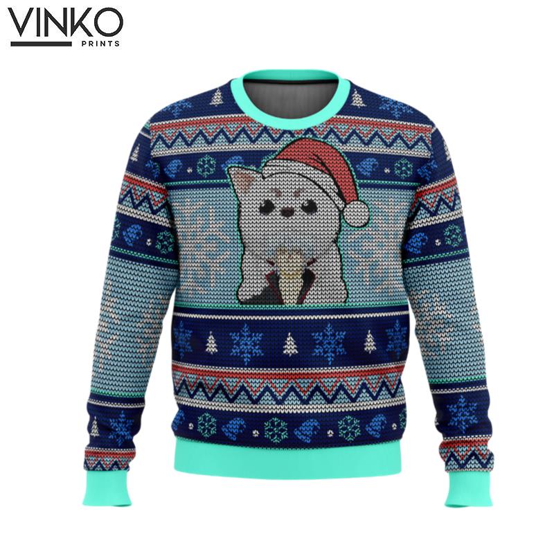 Gintama Gintoki and Sadaharu Ugly Christmas Sweater