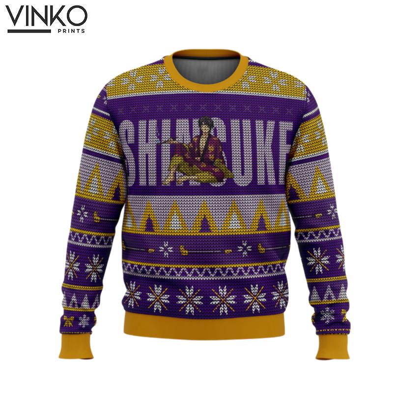 Gintama Smokin Shinsuke Ugly Christmas Sweater