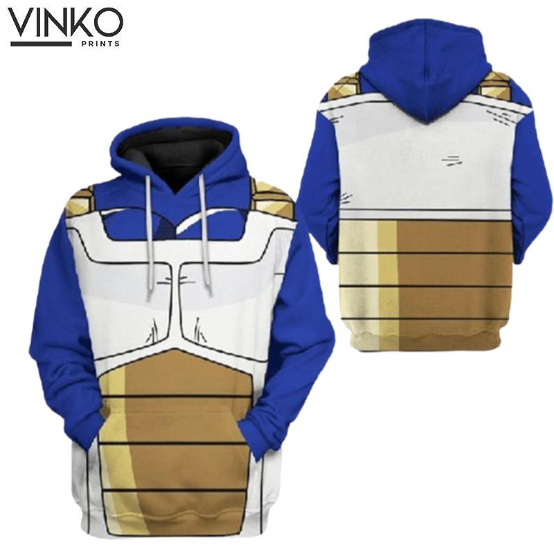 Goku Vegeta Saiyan Battle Armor Dragon Ball Z Cosplay Hoodie