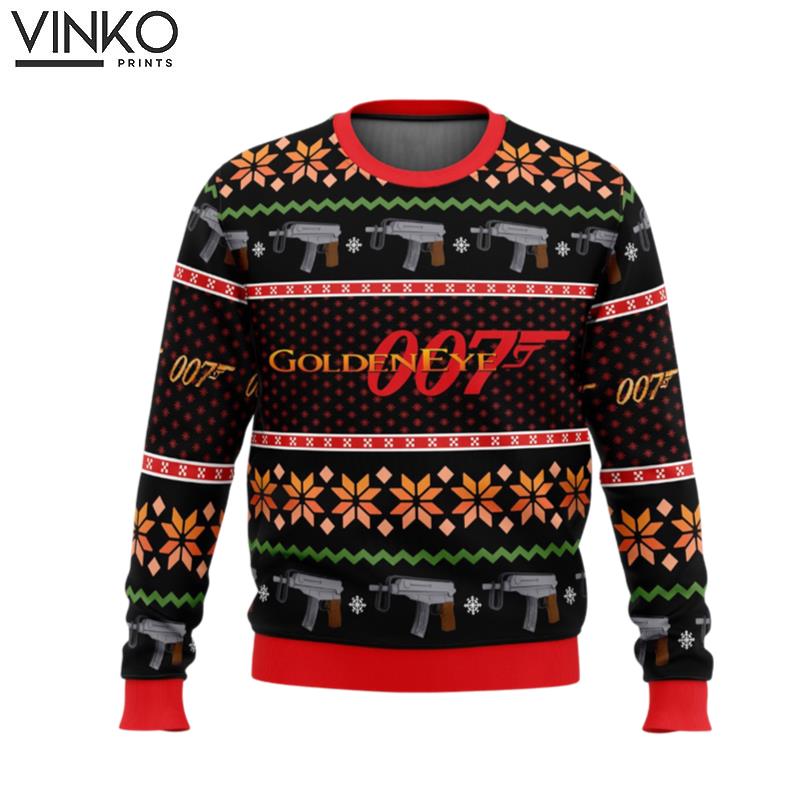 Golden Eye Ugly Christmas Sweater