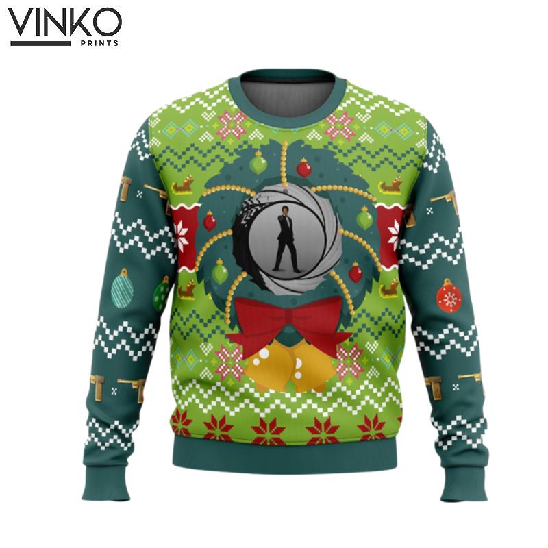 Golden Eye v2 Ugly Christmas Sweater