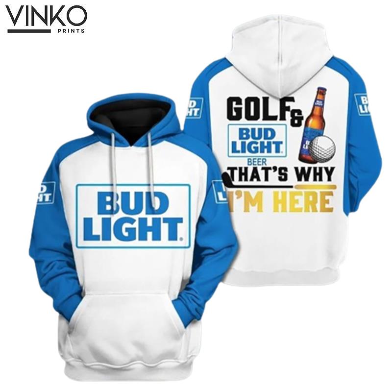 Golf And Bud Light Beer Hoodie