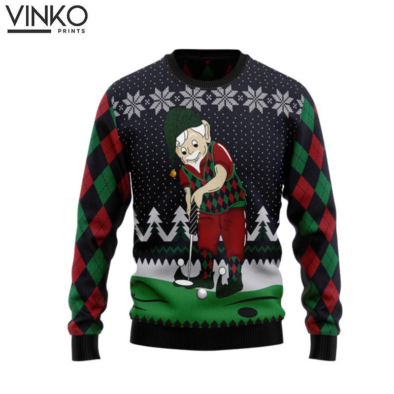 Golf Lover T1410 Ugly Christmas Sweater